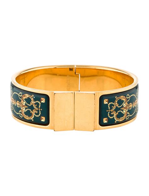 hermes enamel bracelet tarnish|vintage Hermes enamel bracelet.